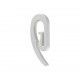 CURTAIN RAIL PLASTIC WHITE HOOK